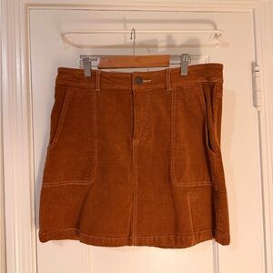 Women's Brown Corduroy Mini Skirt (size 6)